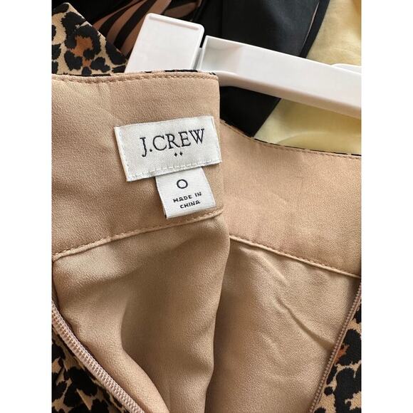 J. Crew pleated animal print skirt 0 - Picture 6 of 6